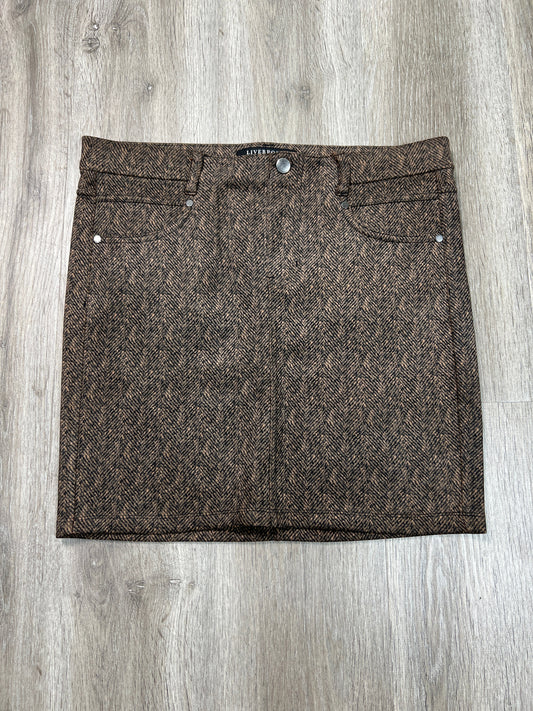 Skirt Mini & Short By Liverpool In Brown, Size: M