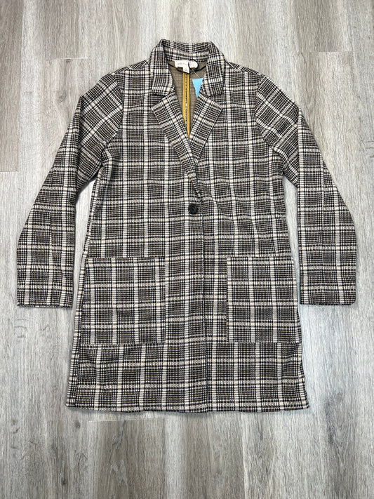 Blazer By Philosophy In Plaid Pattern, Size: L