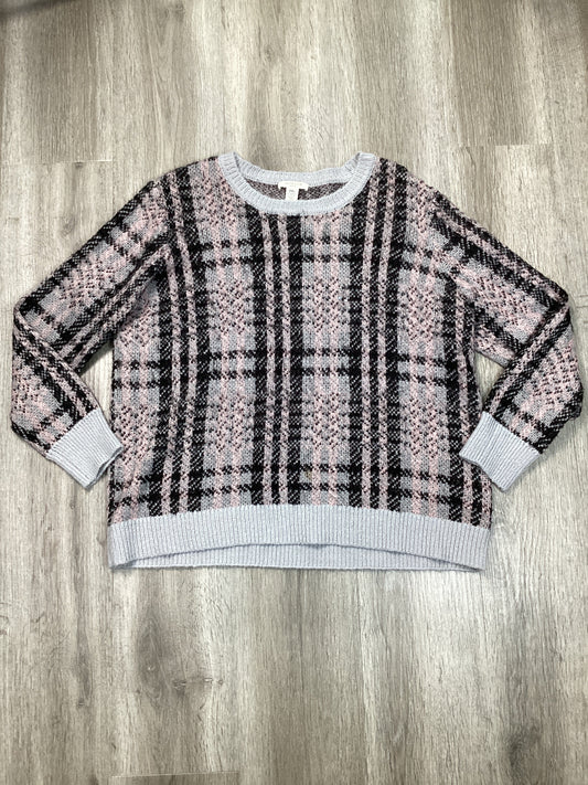 Sweater By West Bound In Black & Pink, Size: Xlp