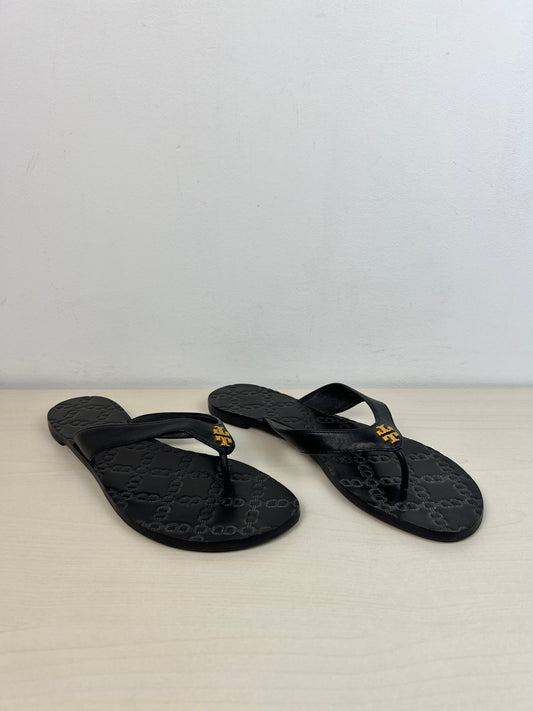 Sandals Designer By Tory Burch In Black, Size: 7.5