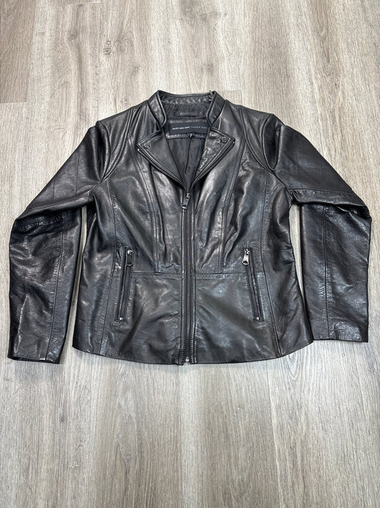 Jacket Leather By Marc New York In Black, Size: L