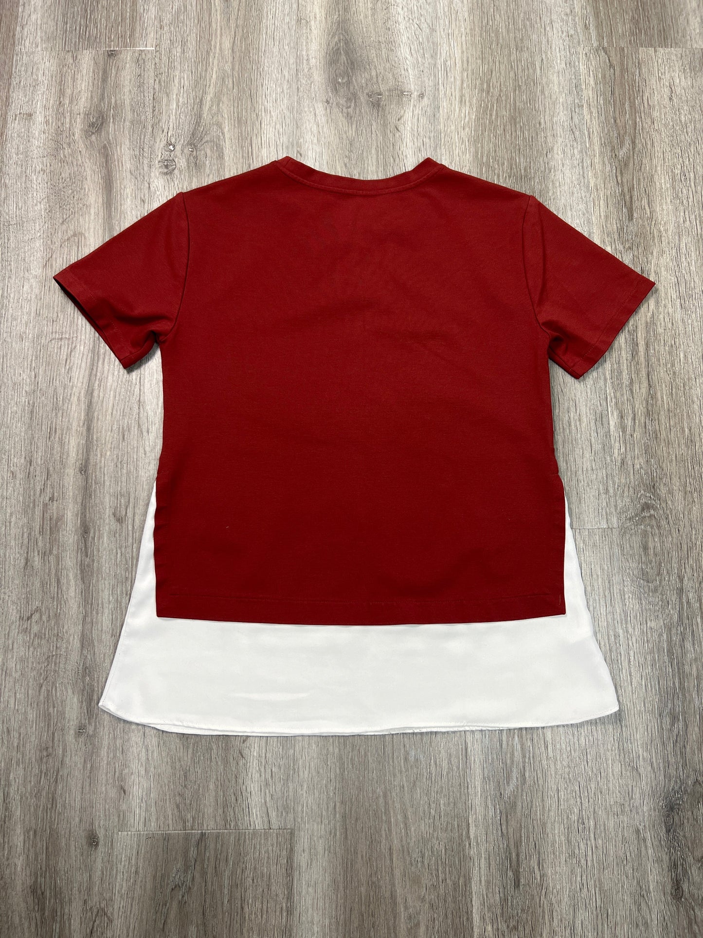 Top Short Sleeve By Ann Taylor In Red, Size: S