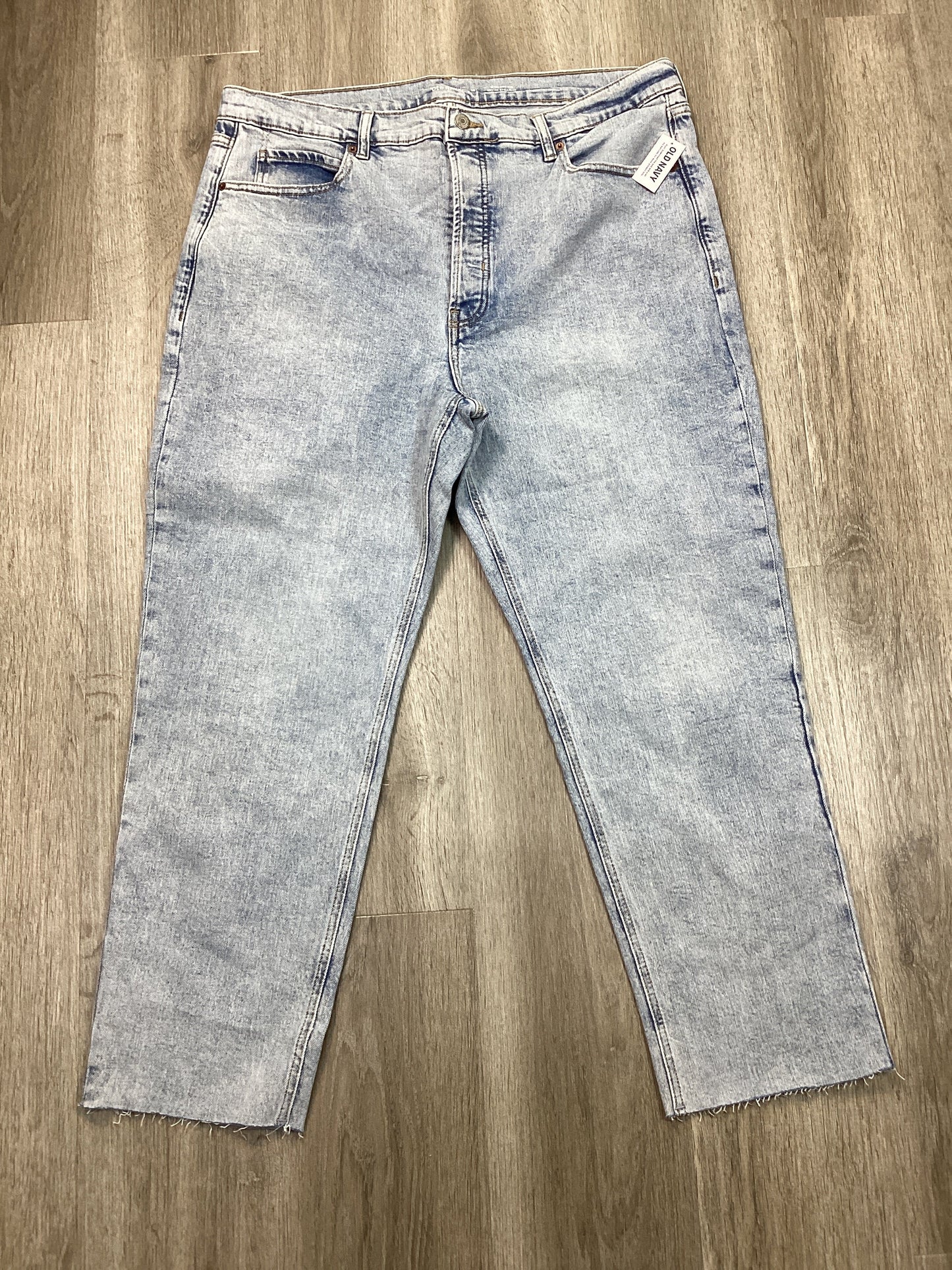 Jeans Straight By Old Navy In Blue Denim, Size: 18