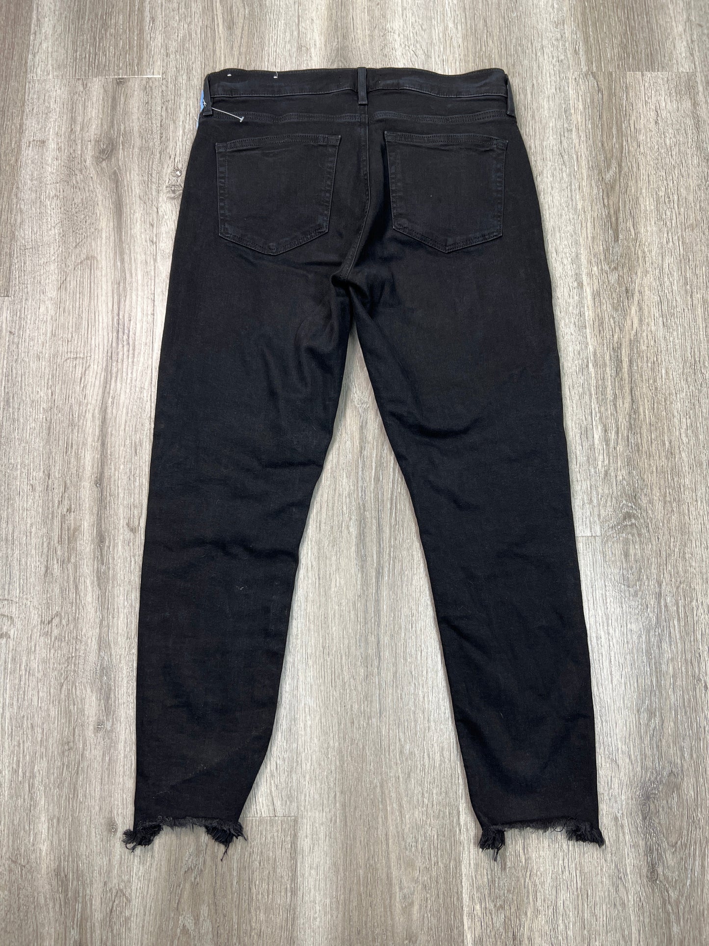 Jeans Skinny By Loft In Black Denim, Size: 6