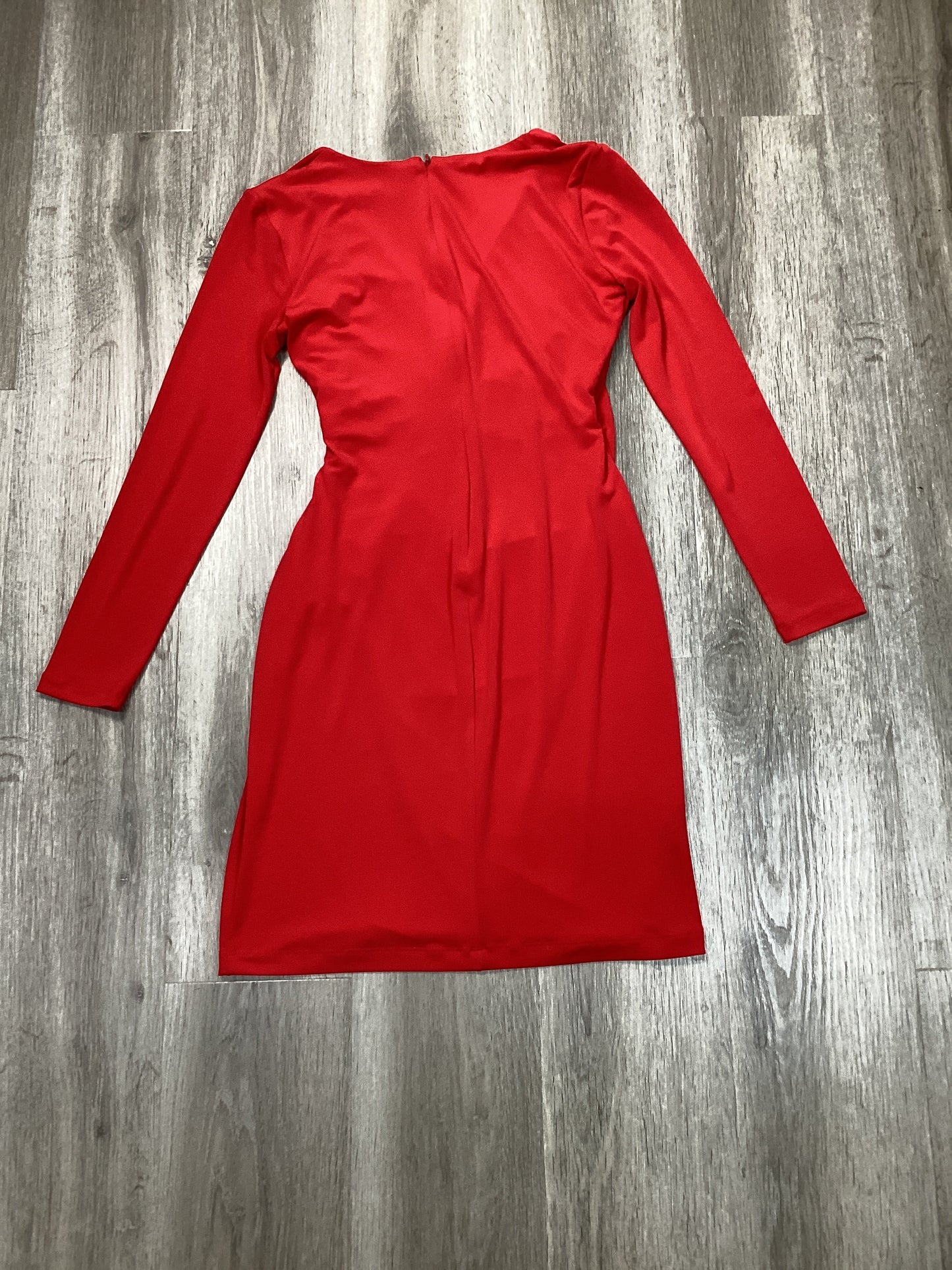 Dress Casual Short By Calvin Klein In Red, Size: S