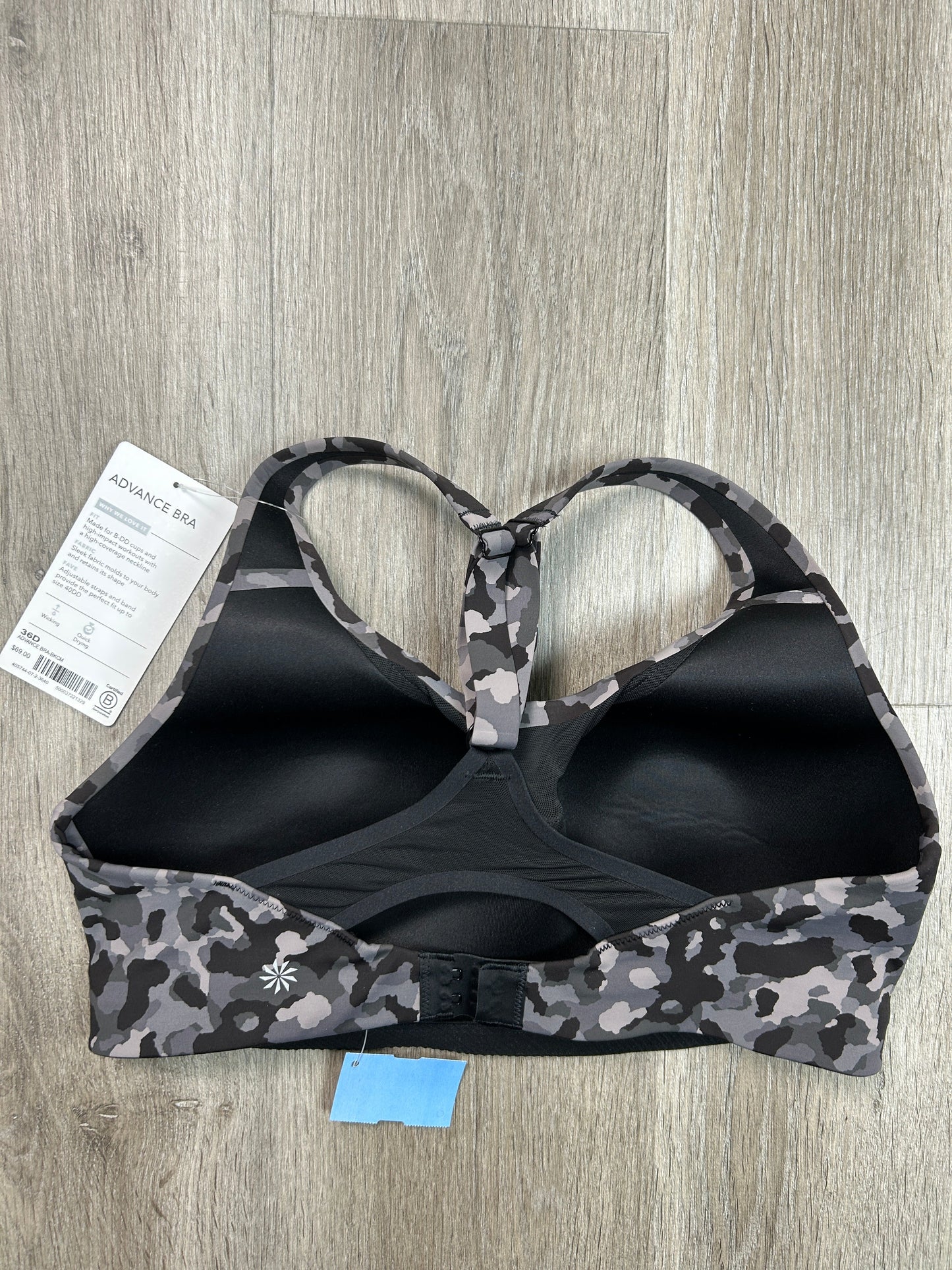 Athletic Bra By Athleta In Grey, Size: L