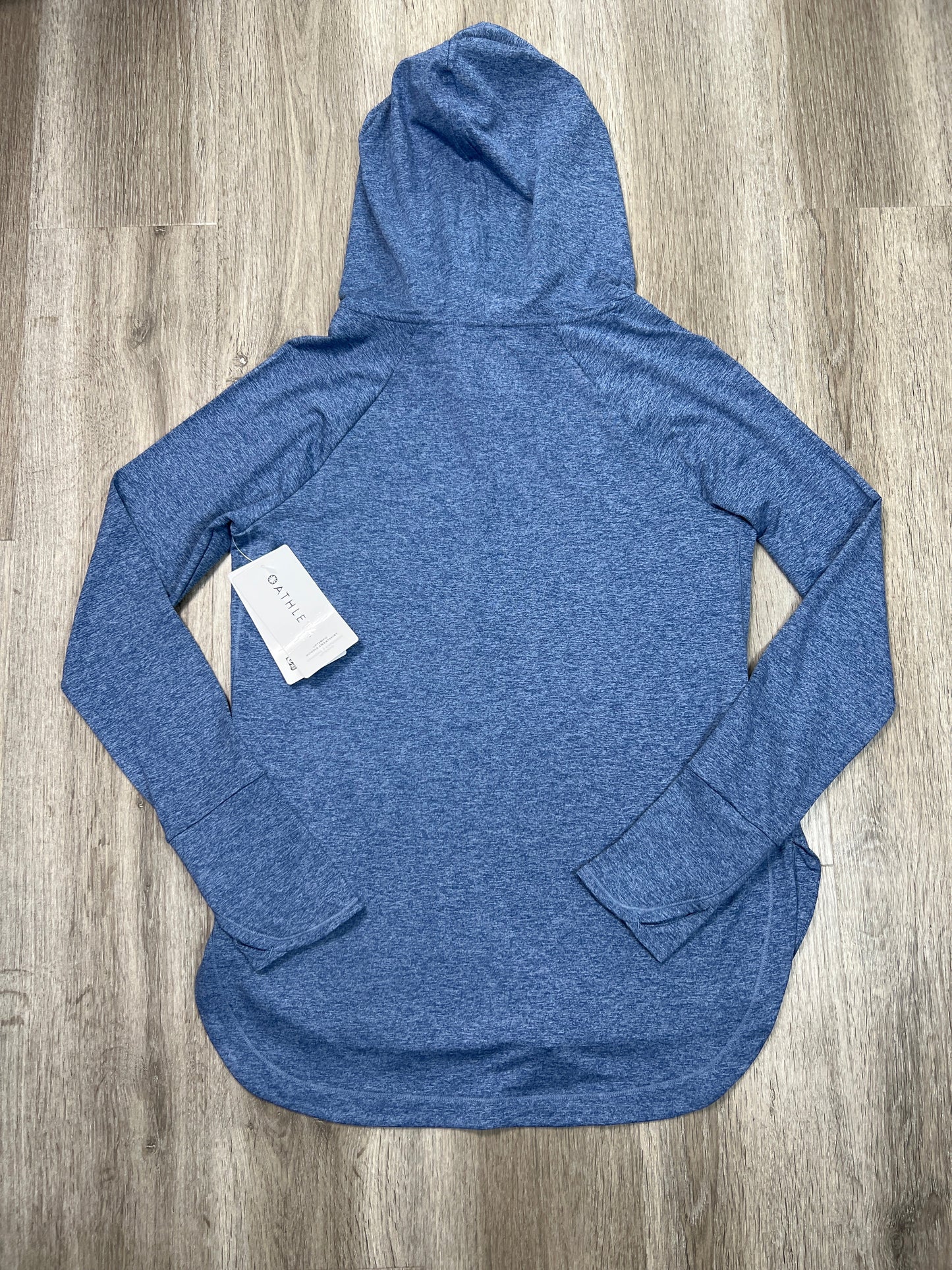 Athletic Top Long Sleeve Hoodie By Athleta In Blue, Size: M