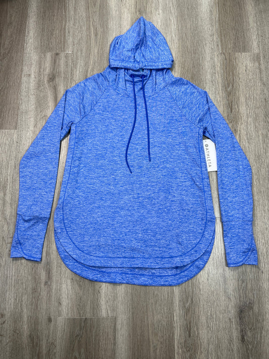 Athletic Top Long Sleeve Hoodie By Athleta In Blue, Size: M