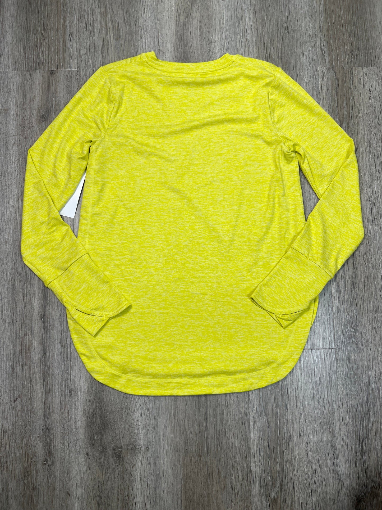 Athletic Top Long Sleeve Crewneck By Athleta In Yellow, Size: M