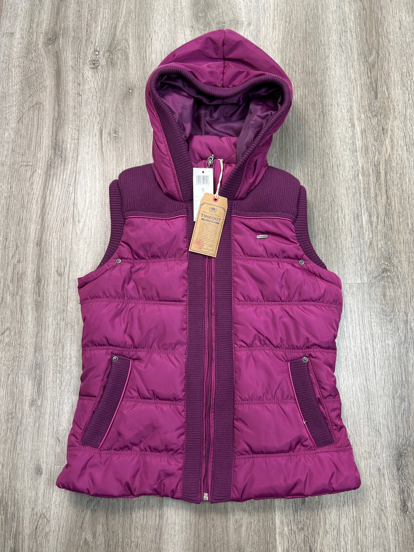 Vest Puffer & Quilted By TIMEOUT In Pink, Size: S