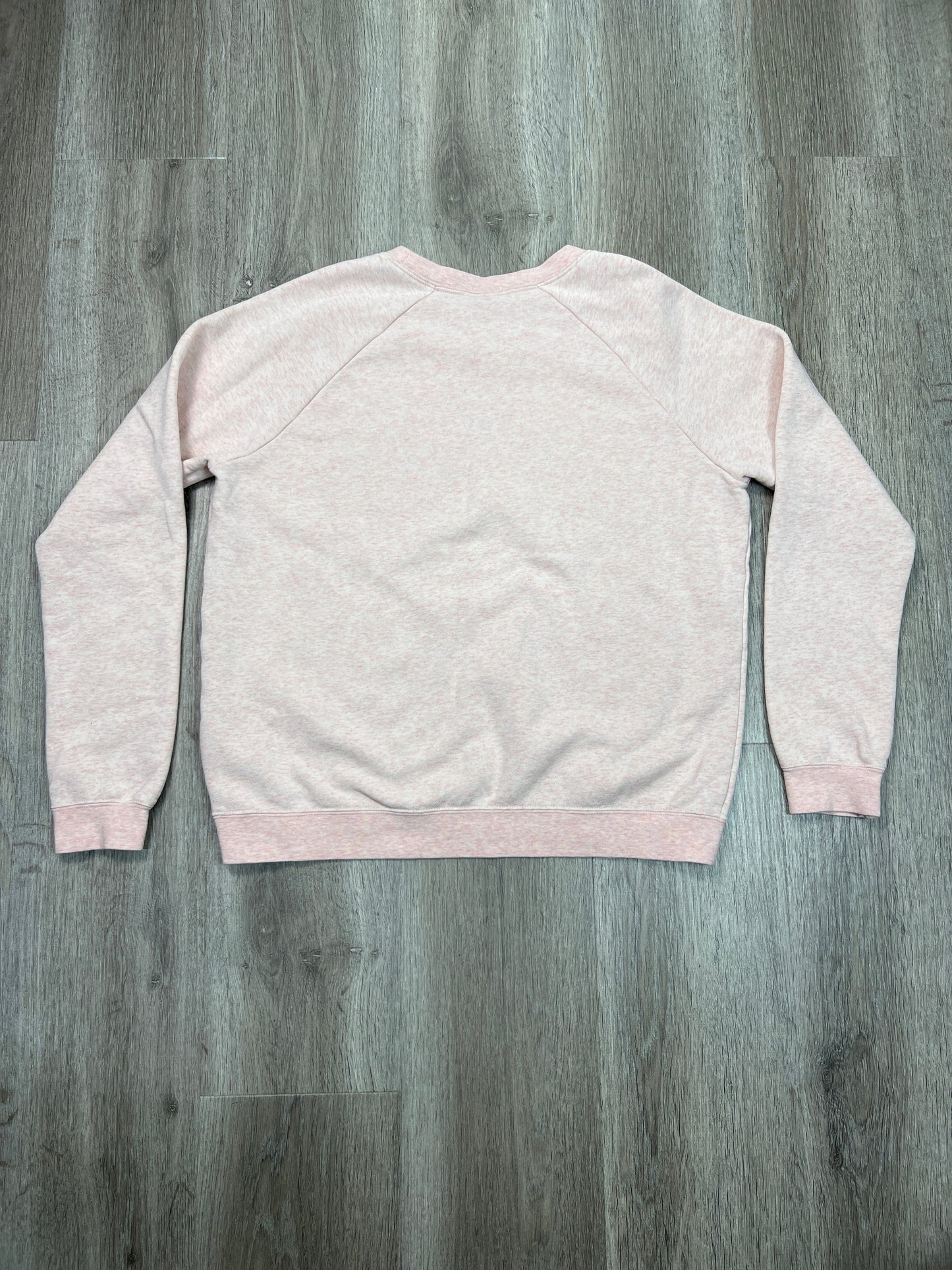 Athletic Sweatshirt Crewneck By Nike Apparel In Pink, Size: M