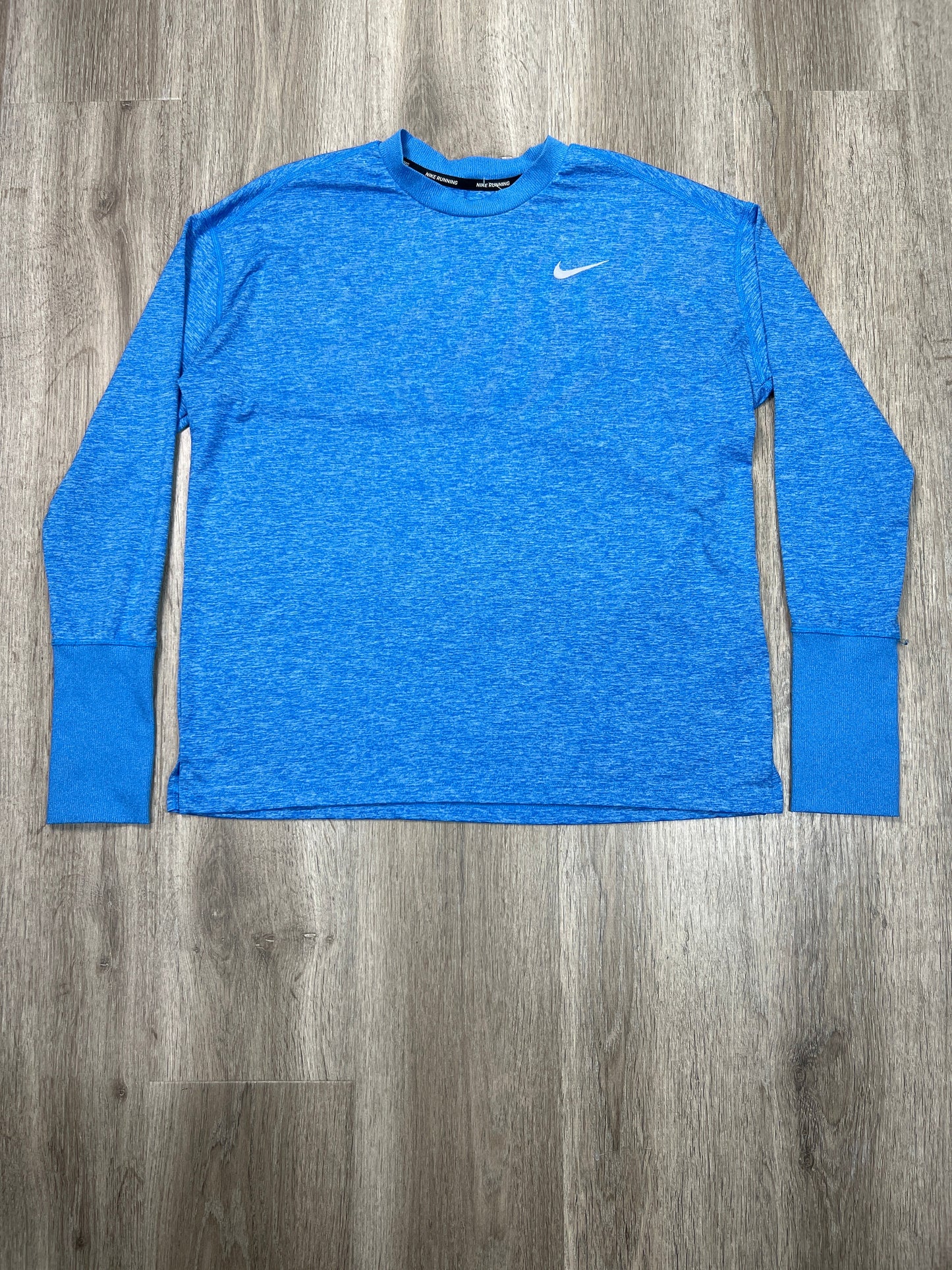 Athletic Top Long Sleeve Crewneck By Nike Apparel In Blue, Size: L