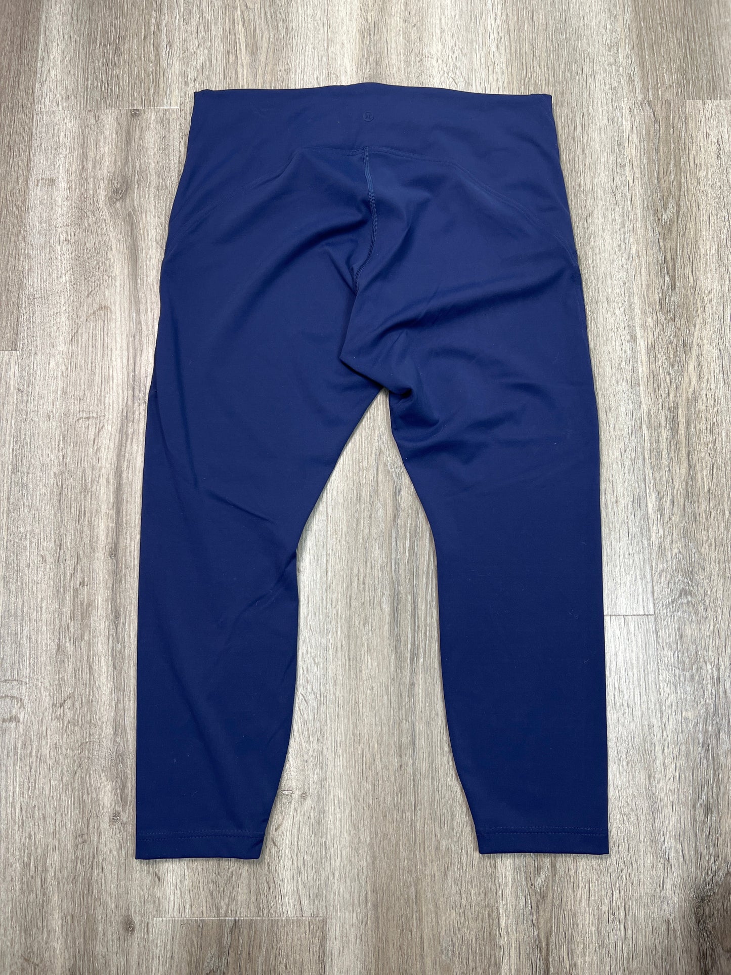 Athletic Leggings By Lululemon In Navy, Size: Xl