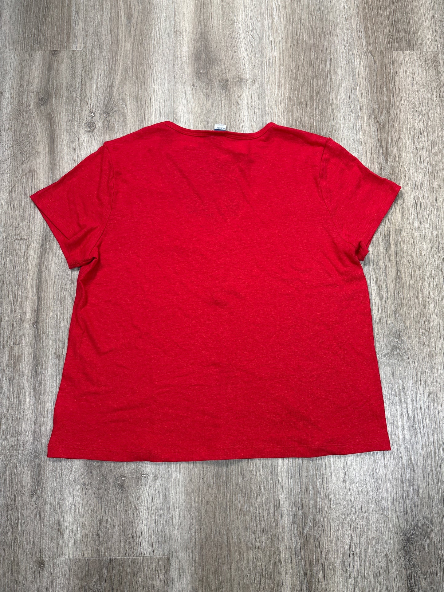 Top Short Sleeve By Old Navy In Red, Size: L