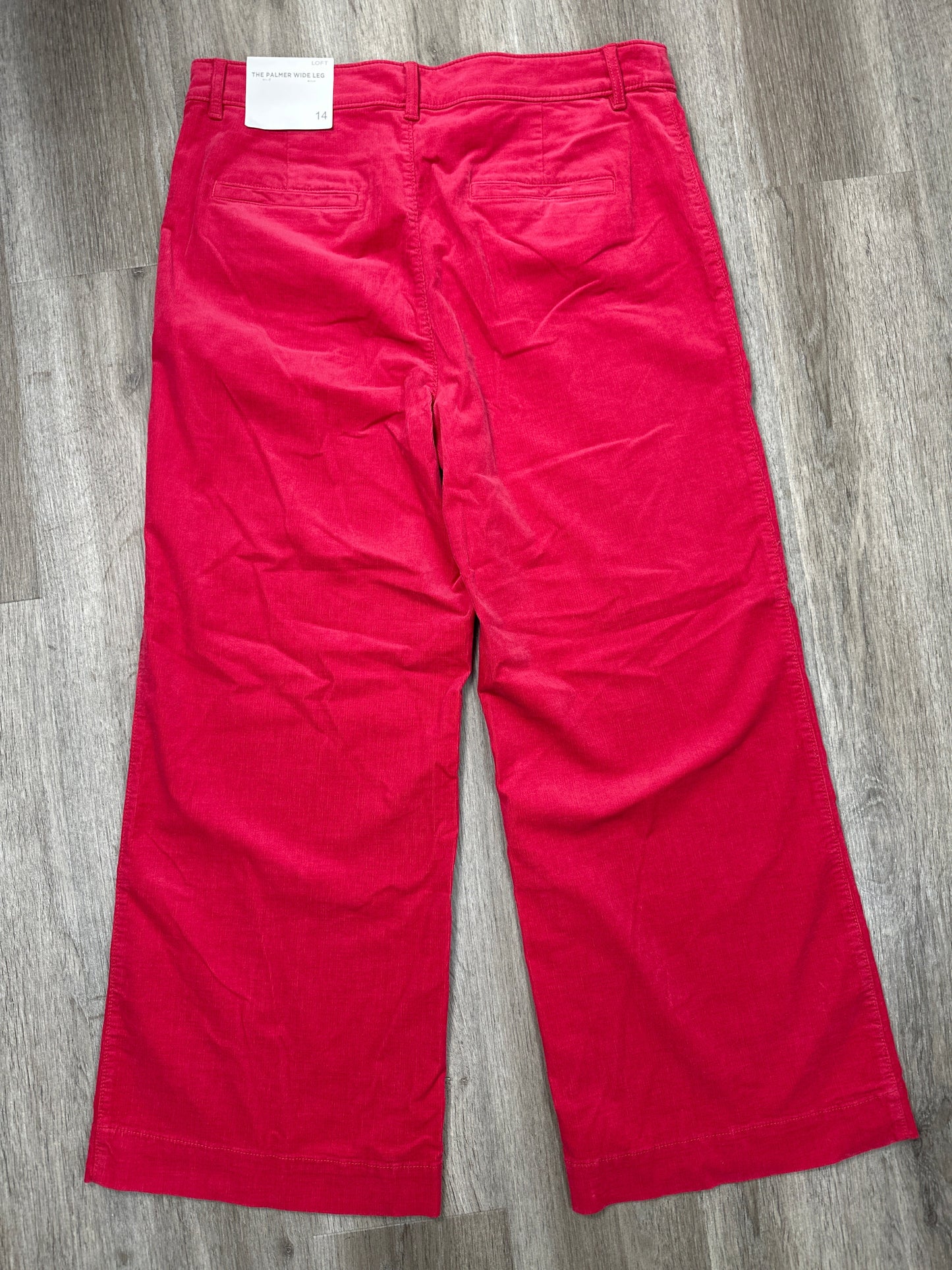 Pants Wide Leg By Loft In Pink, Size: Xl