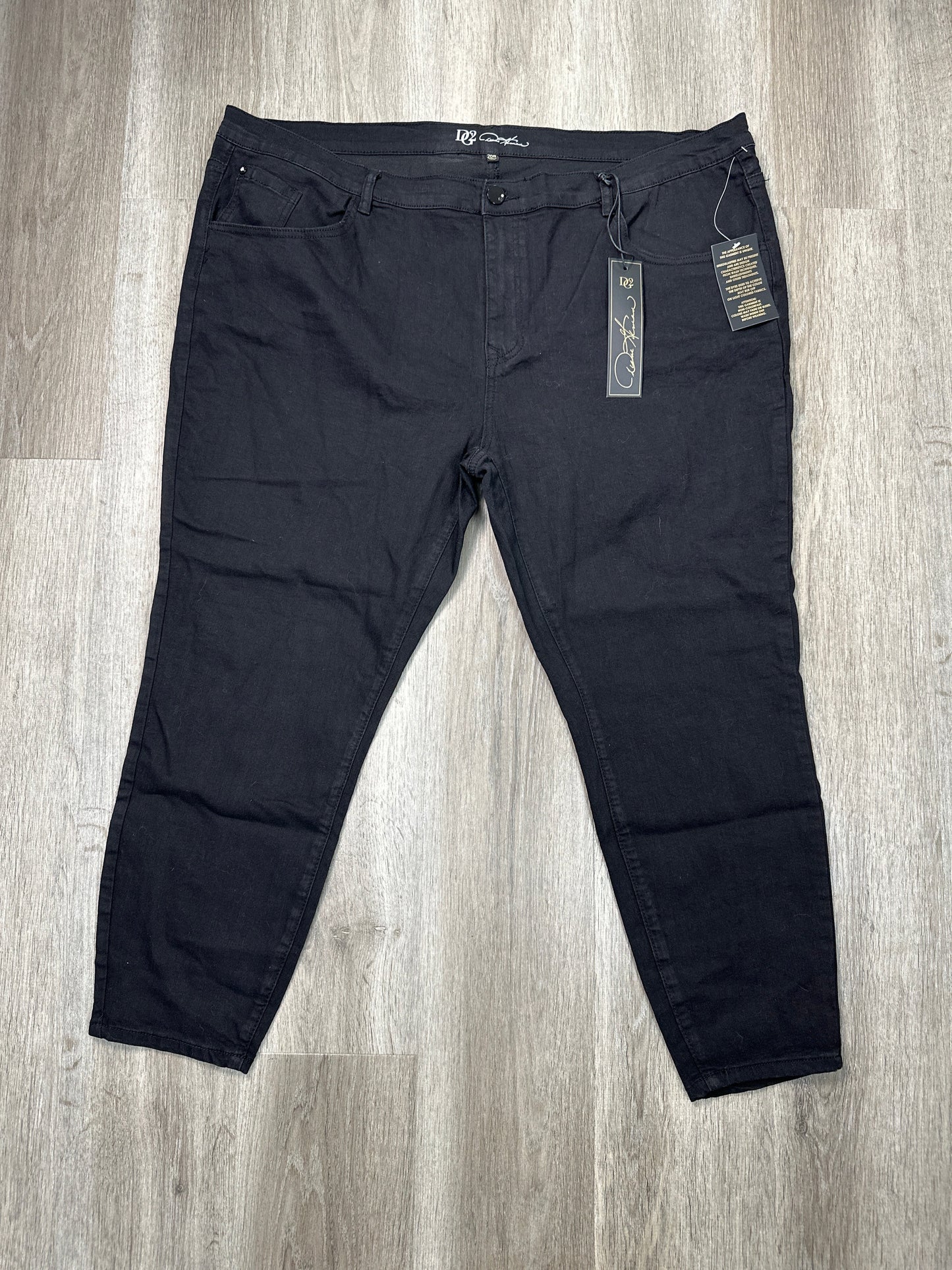 Jeans Straight By Diane Gilman In Black Denim, Size: 26