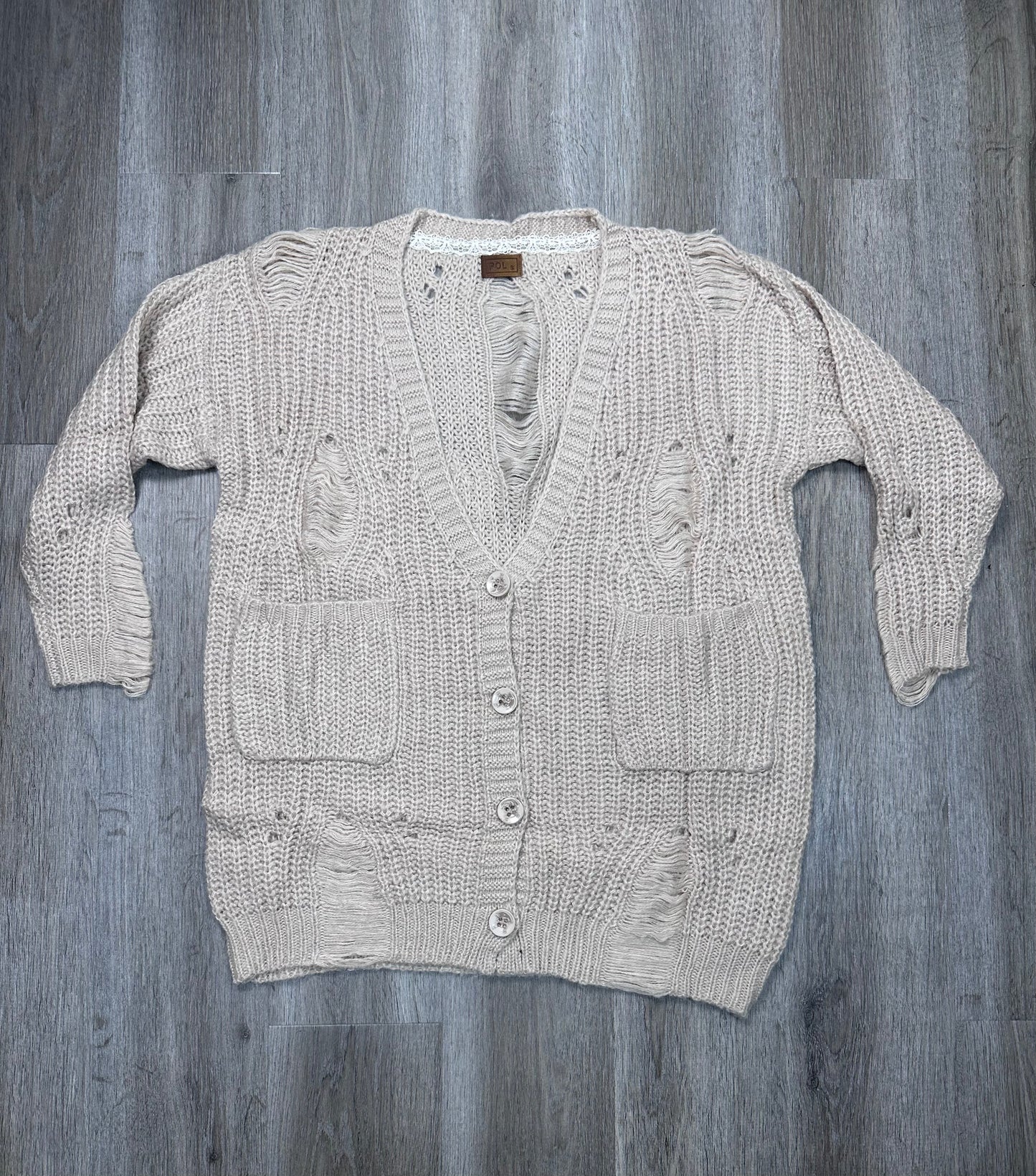 Cardigan By Pol In Tan, Size: S