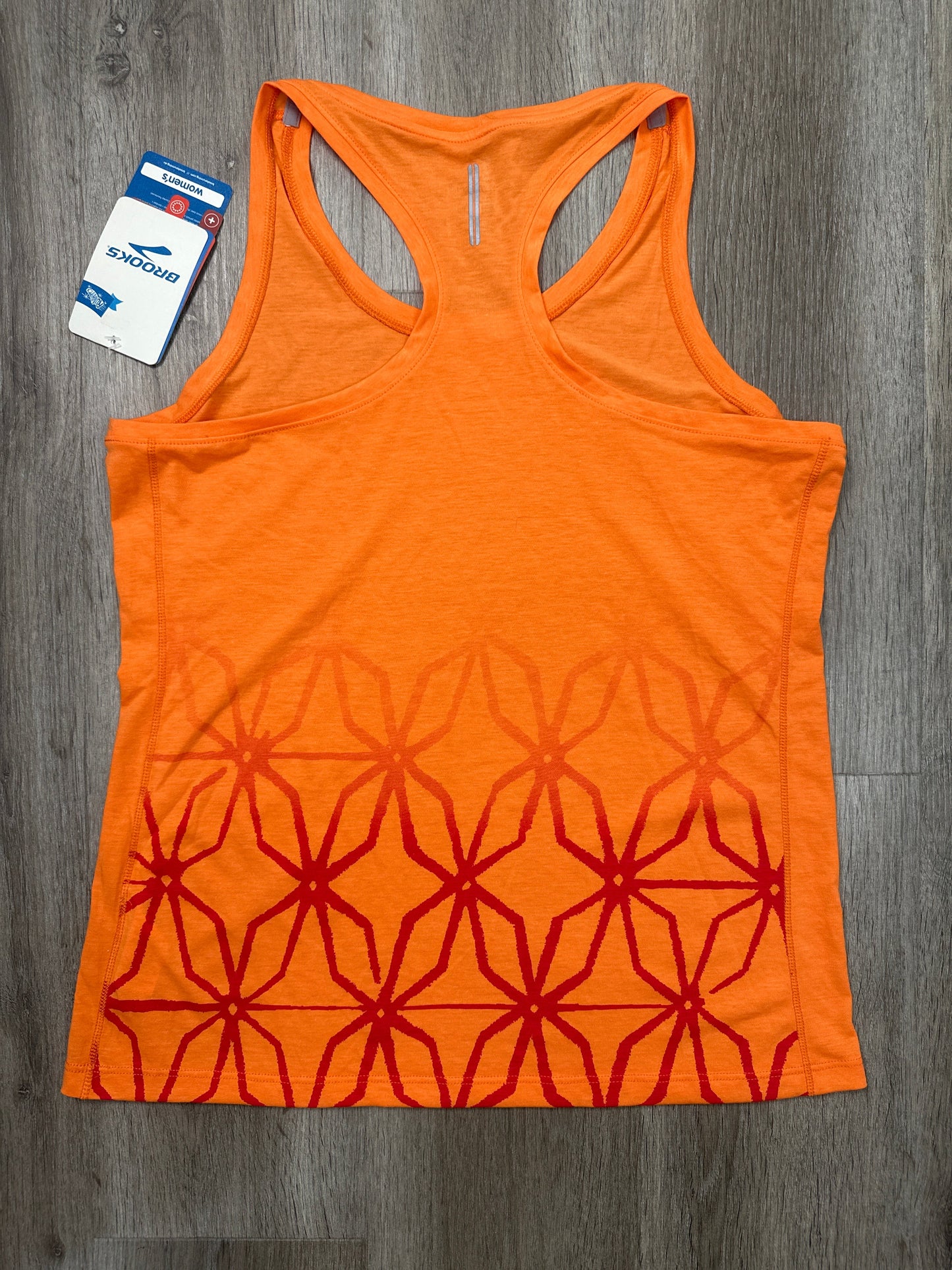 Athletic Tank Top By Brooks In Orange, Size: M