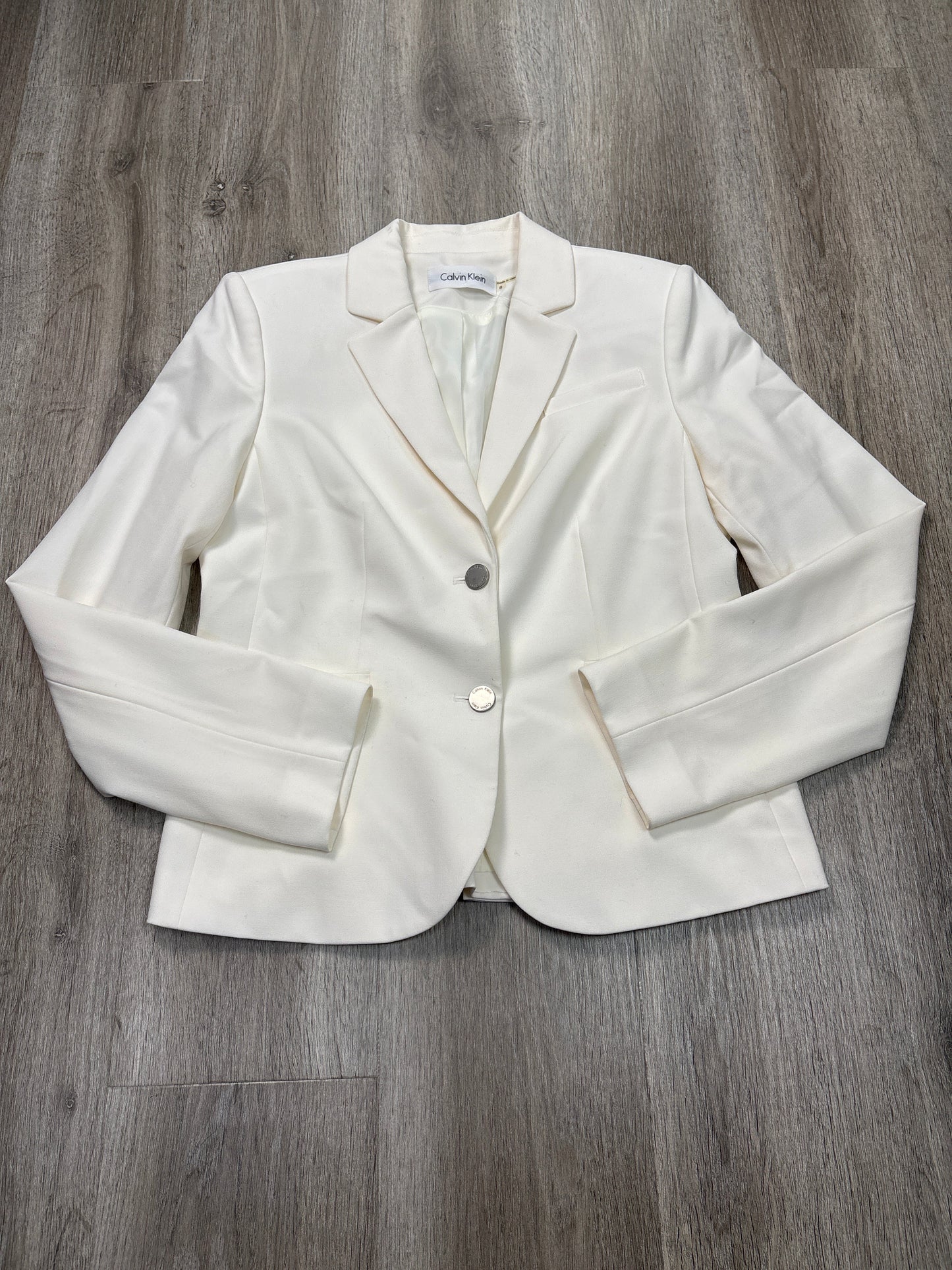 Blazer By Calvin Klein In White, Size: M