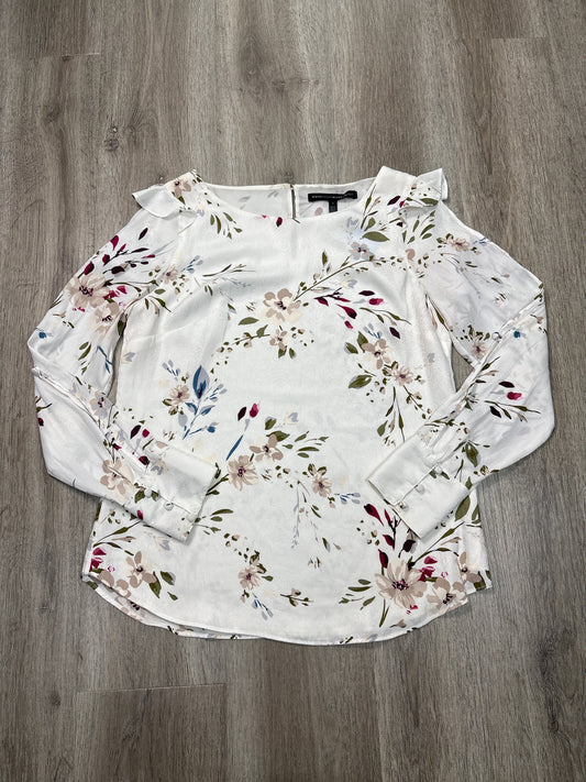 Blouse Long Sleeve By White House Black Market In White, Size: S