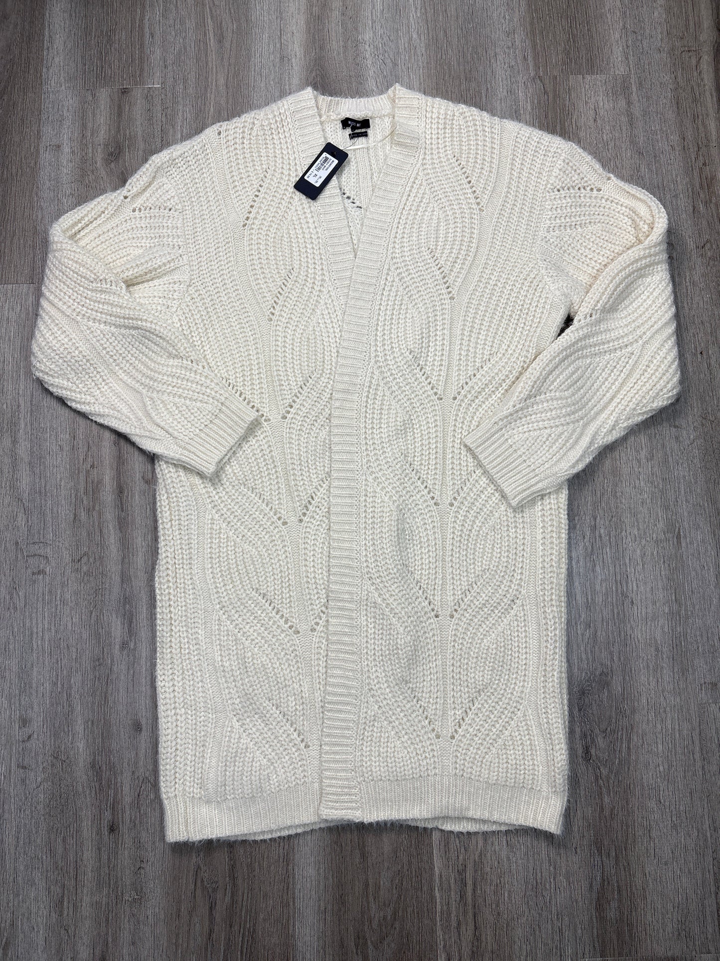 Cardigan By Miss Me In White, Size: Xl