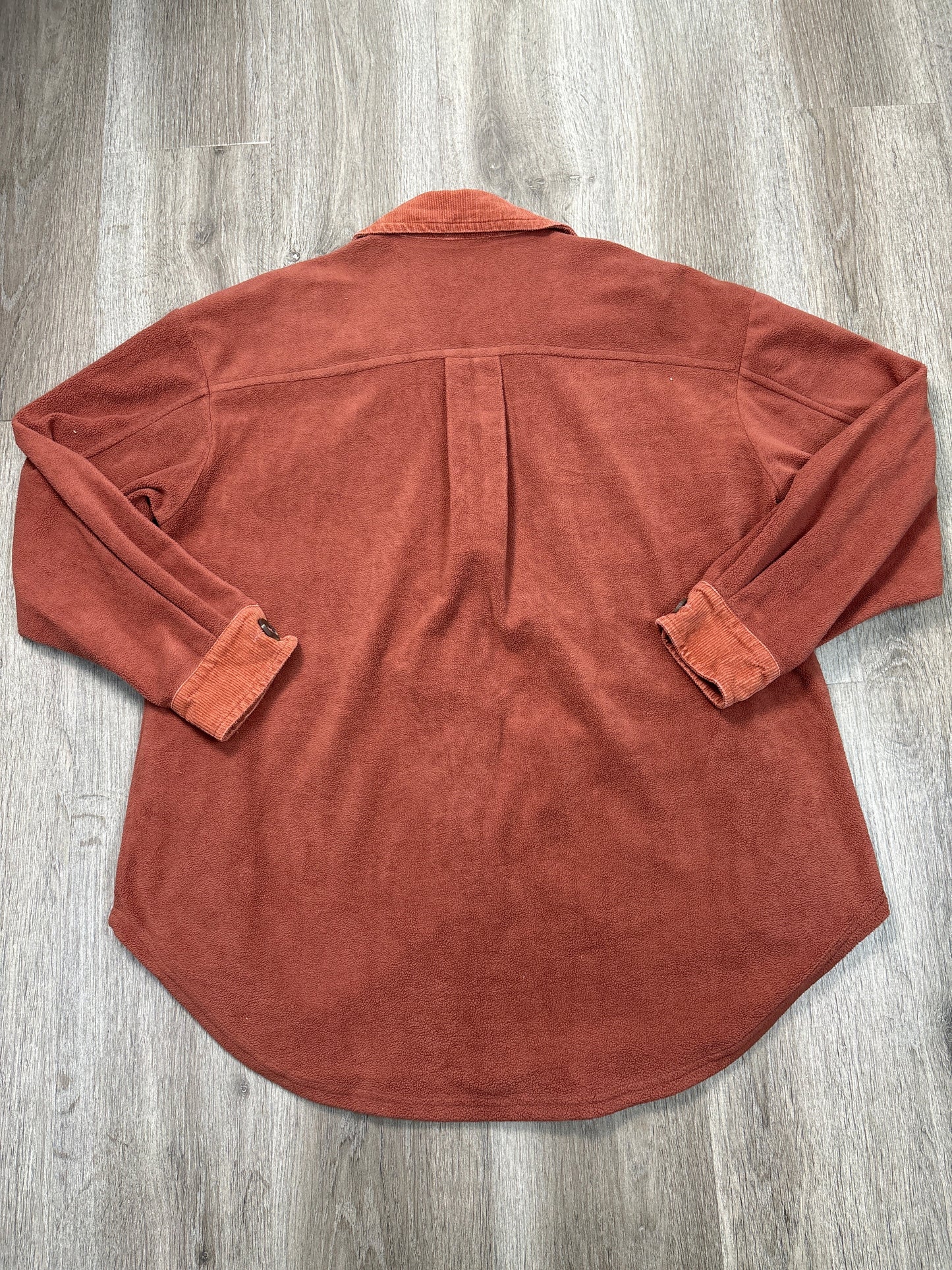 Jacket Shirt By Jodifl In Orange, Size: M