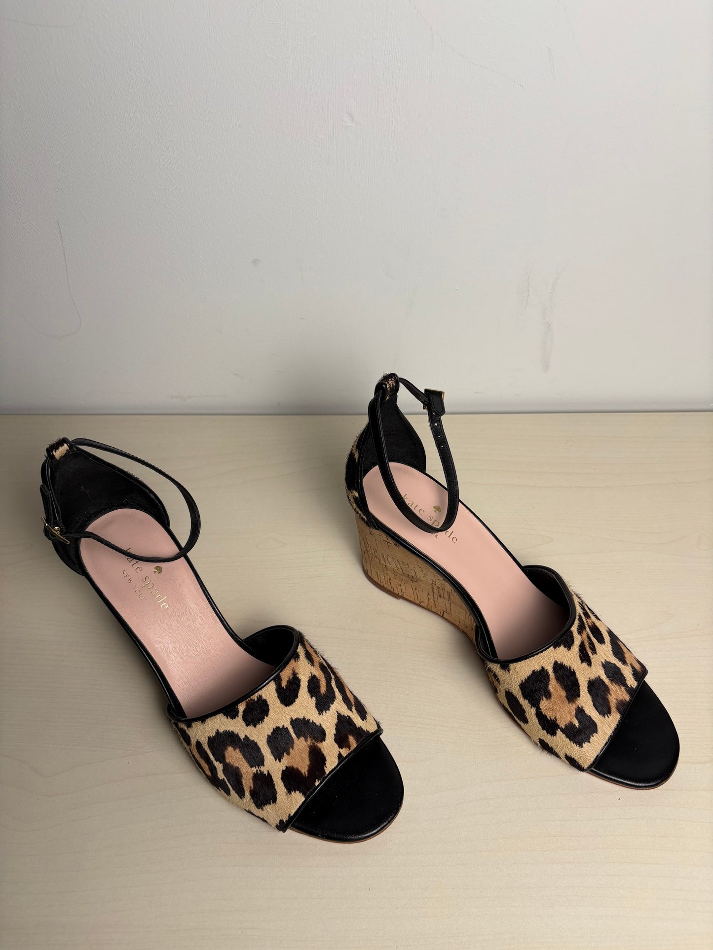 Sandals Designer By Kate Spade In Animal Print, Size: 8