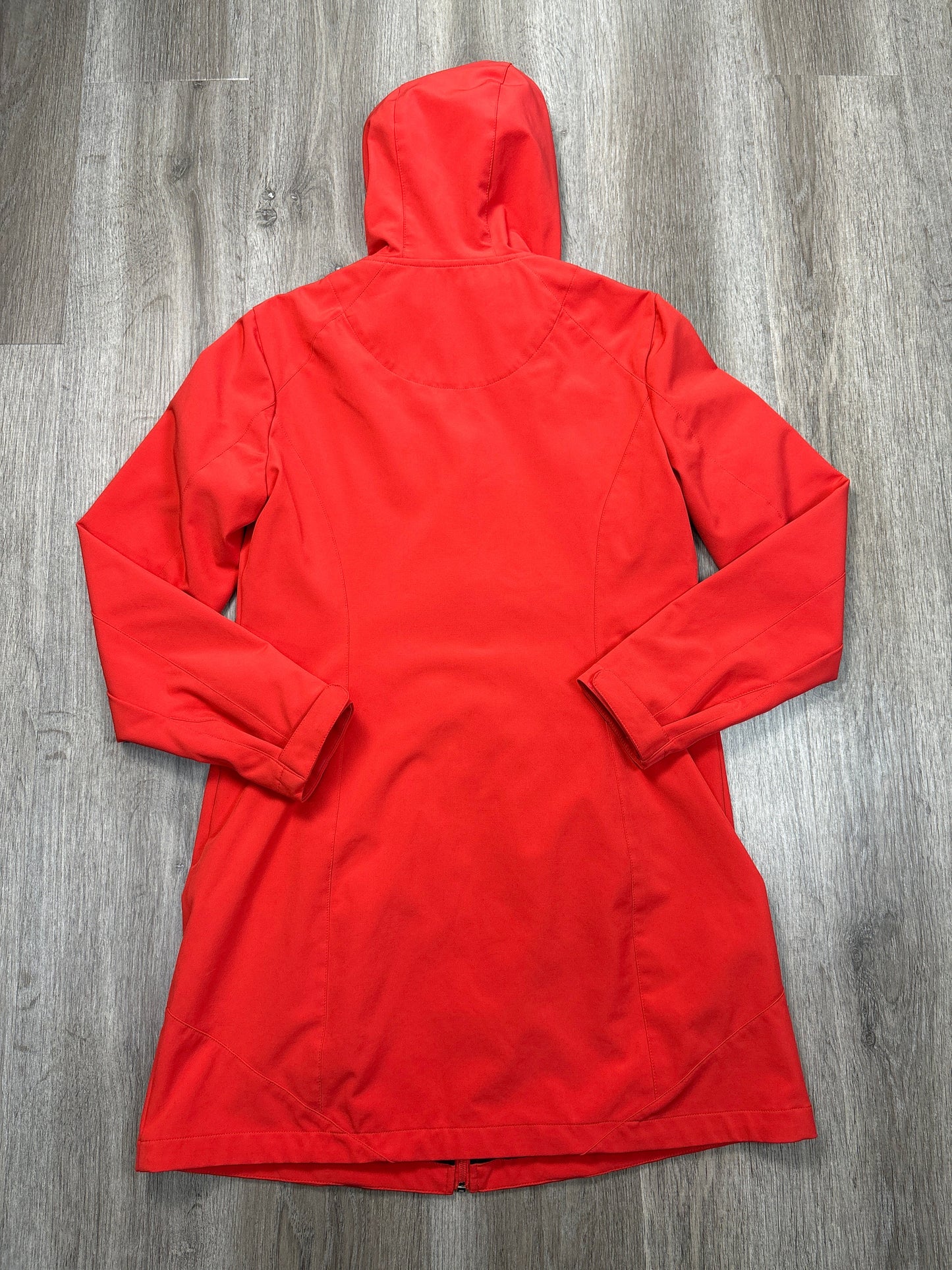 Jacket Windbreaker By Calvin Klein In Orange, Size: S