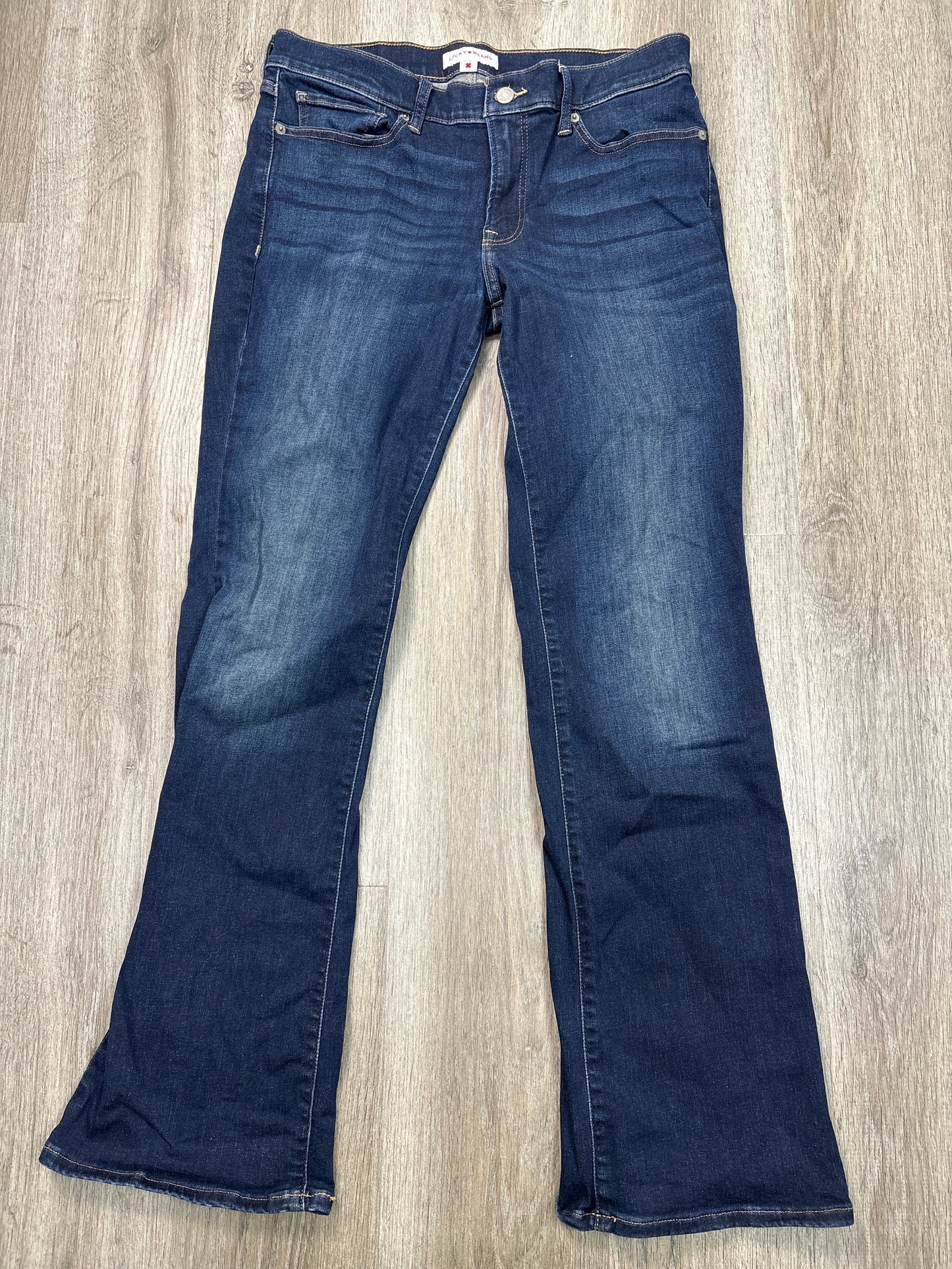 Jeans Boot Cut By Lucky Brand In Blue Denim, Size: 10