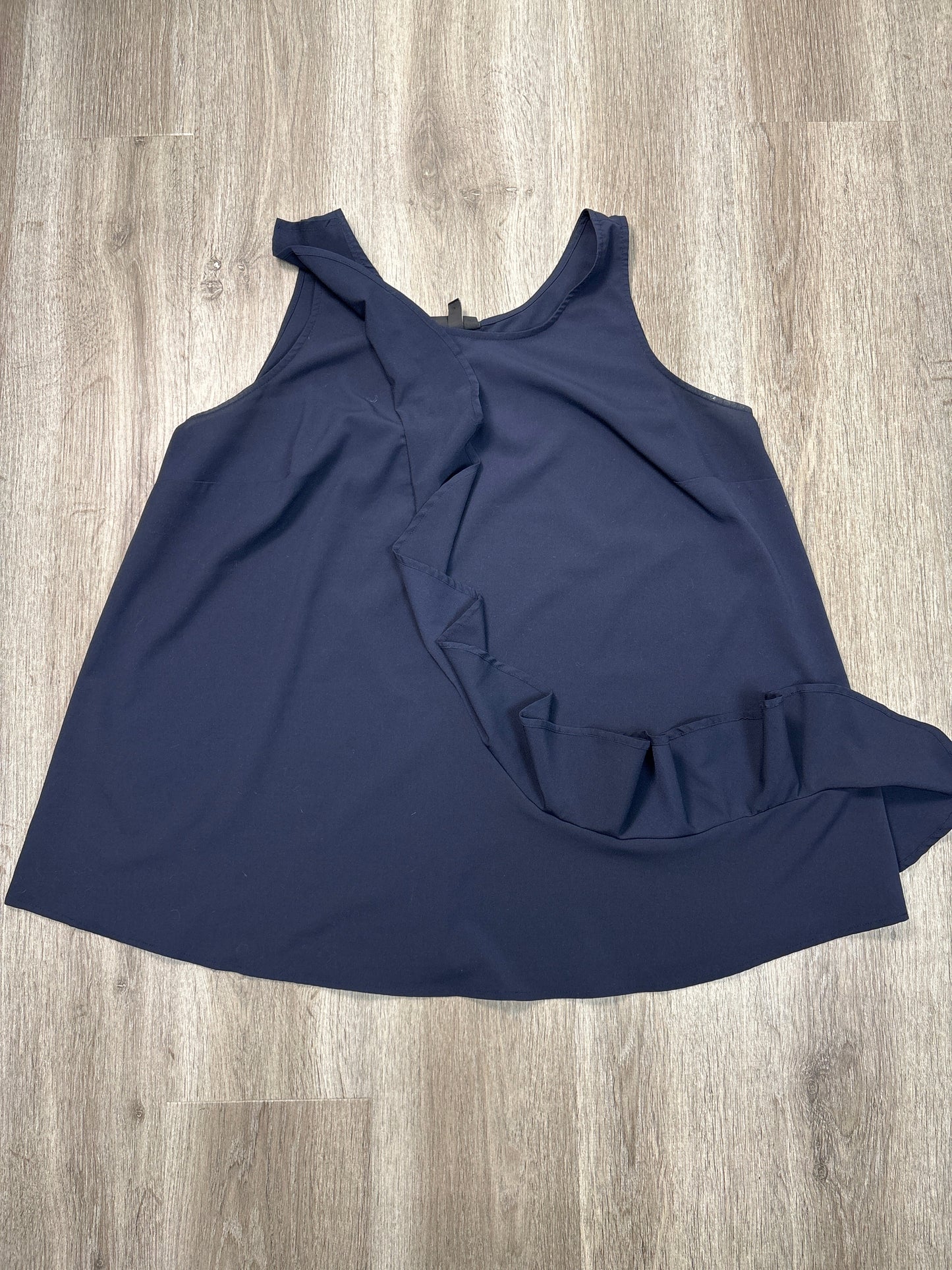 Top Sleeveless By Lane Bryant In Navy, Size: Xl