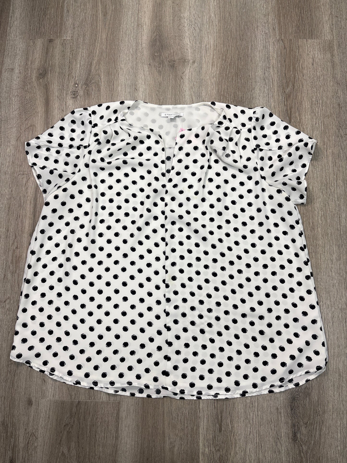 Blouse Sleeveless By 41 Hawthorn In Polkadot Pattern, Size: 2x