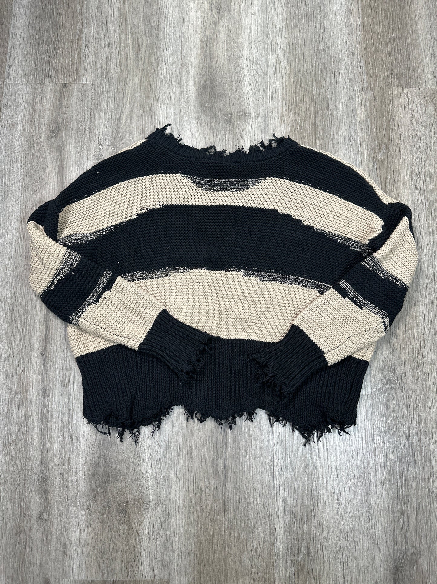 Sweater By White Crow In Black & Cream, Size: M