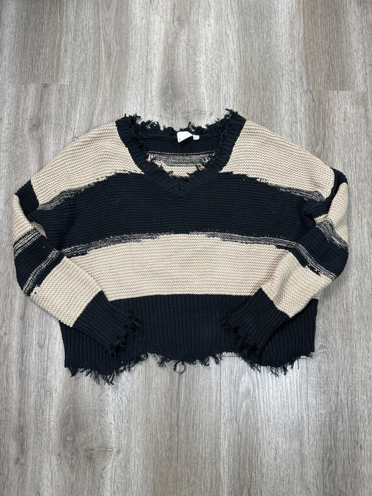 Sweater By White Crow In Black & Cream, Size: M