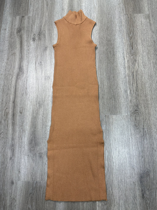 Dress Casual Maxi By Magaschoni In Brown, Size: Xs