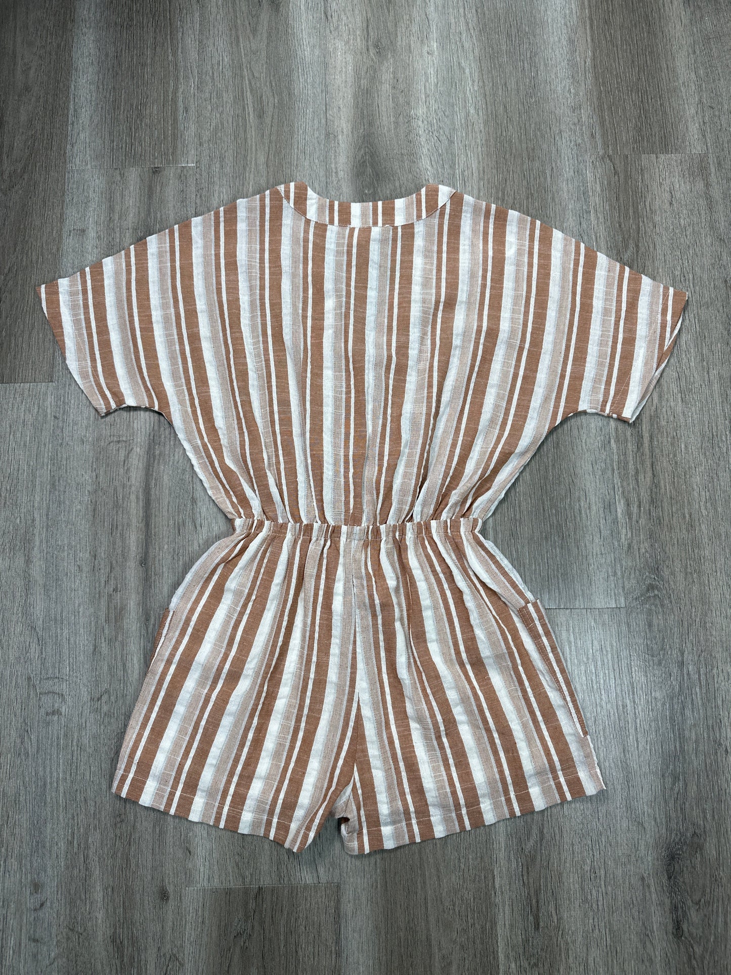 Romper By Loveriche In Brown & White, Size: S