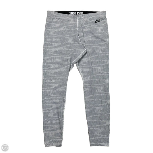 Athletic Leggings By Nike Apparel In Grey, Size: Xl