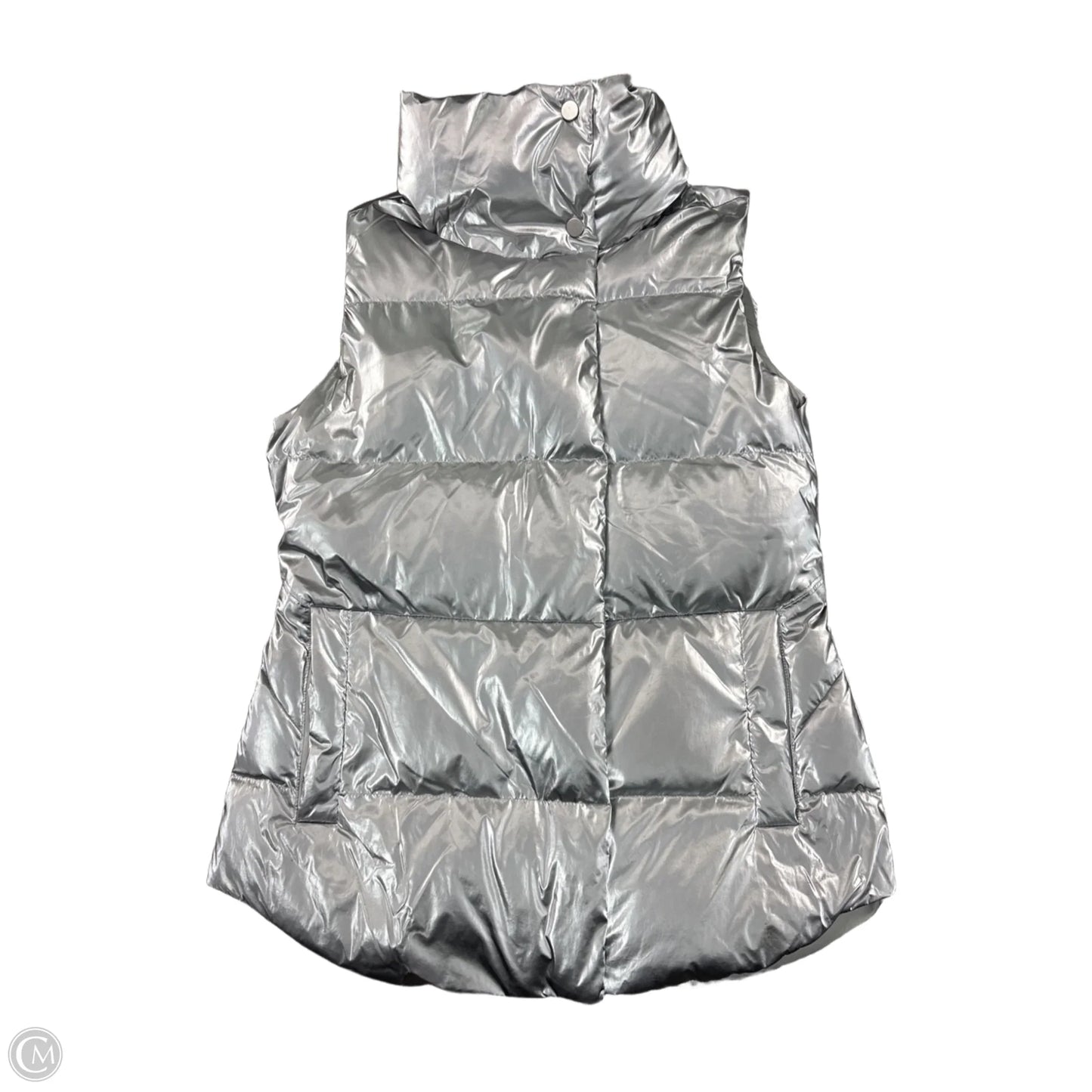 Vest Puffer & Quilted By Athleta In Silver, Size: S
