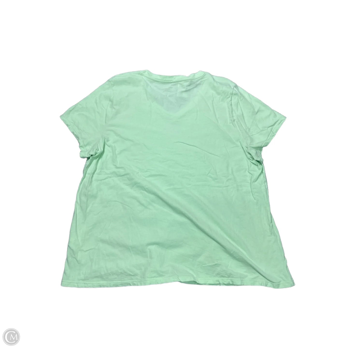 Athletic Top Short Sleeve By Calvin Klein Performance In Green, Size: 2x