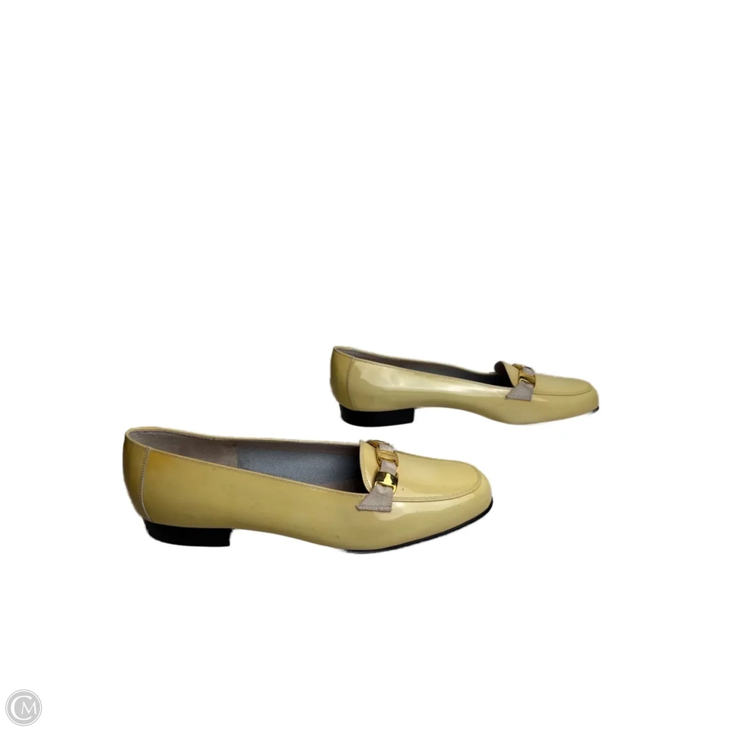 Shoes Designer By Ferragamo In Yellow, Size: 5