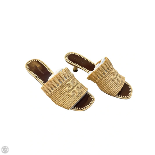 Sandals Designer By Tory Burch In Tan, Size: 6