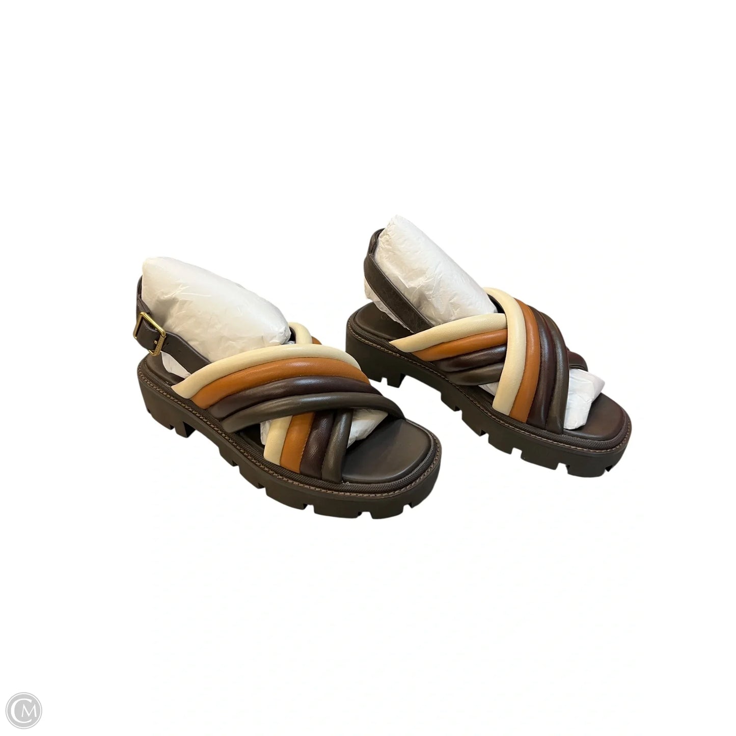 Sandals Designer By Tory Burch In Brown, Size: 6