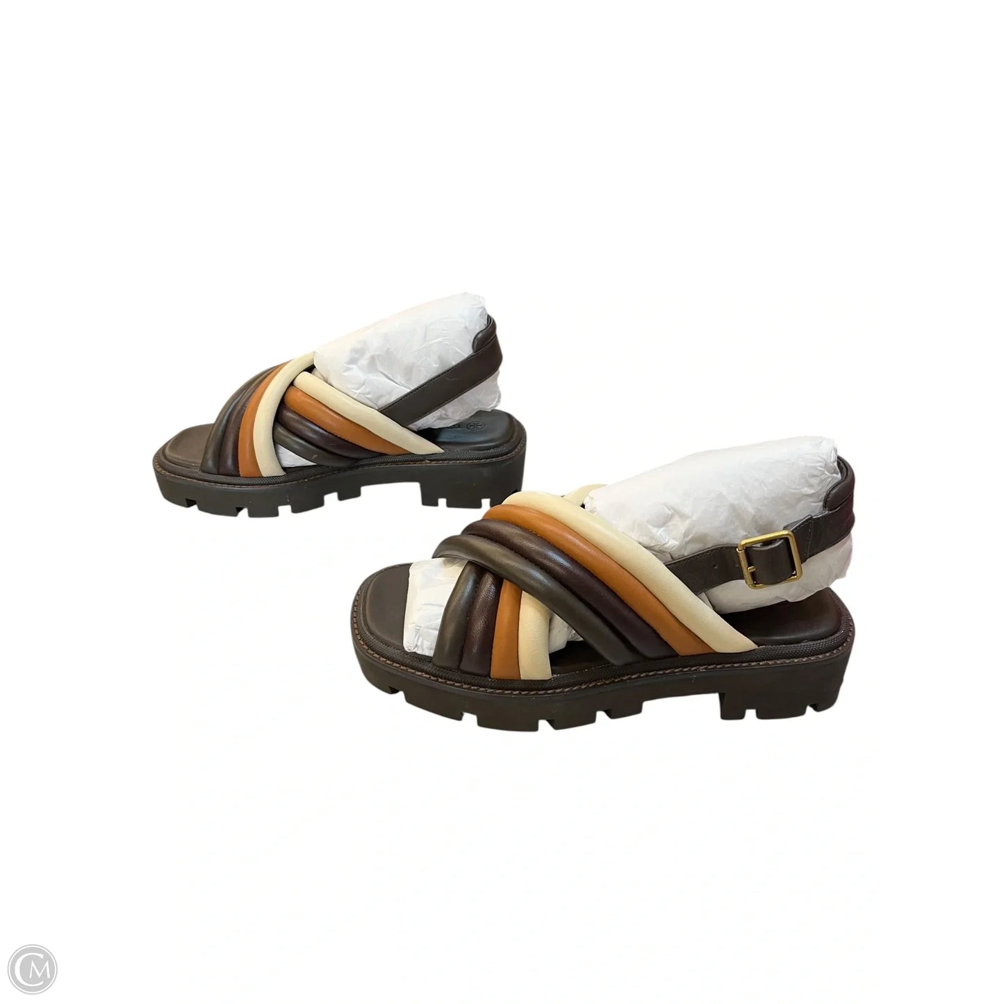 Sandals Designer By Tory Burch In Brown, Size: 6