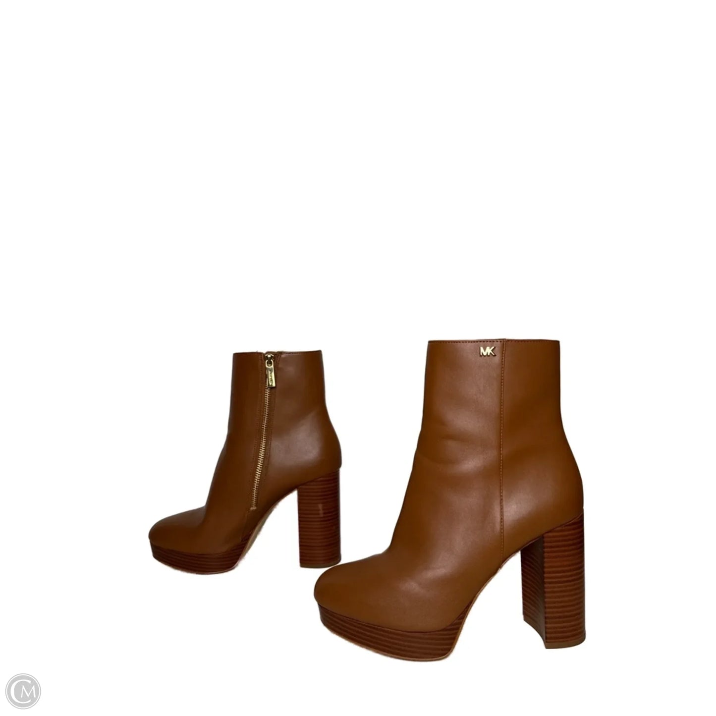 Boots Ankle Heels By Michael By Michael Kors In Brown, Size: 7