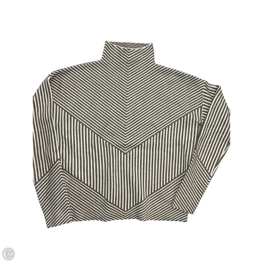 Top Long Sleeve By Cynthia Rowley In Tan & White, Size: S