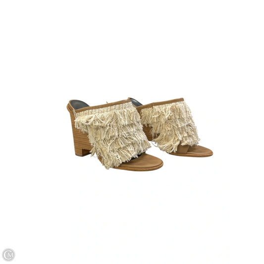 Sandals Heels Wedge By Tibi In Tan, Size: 7