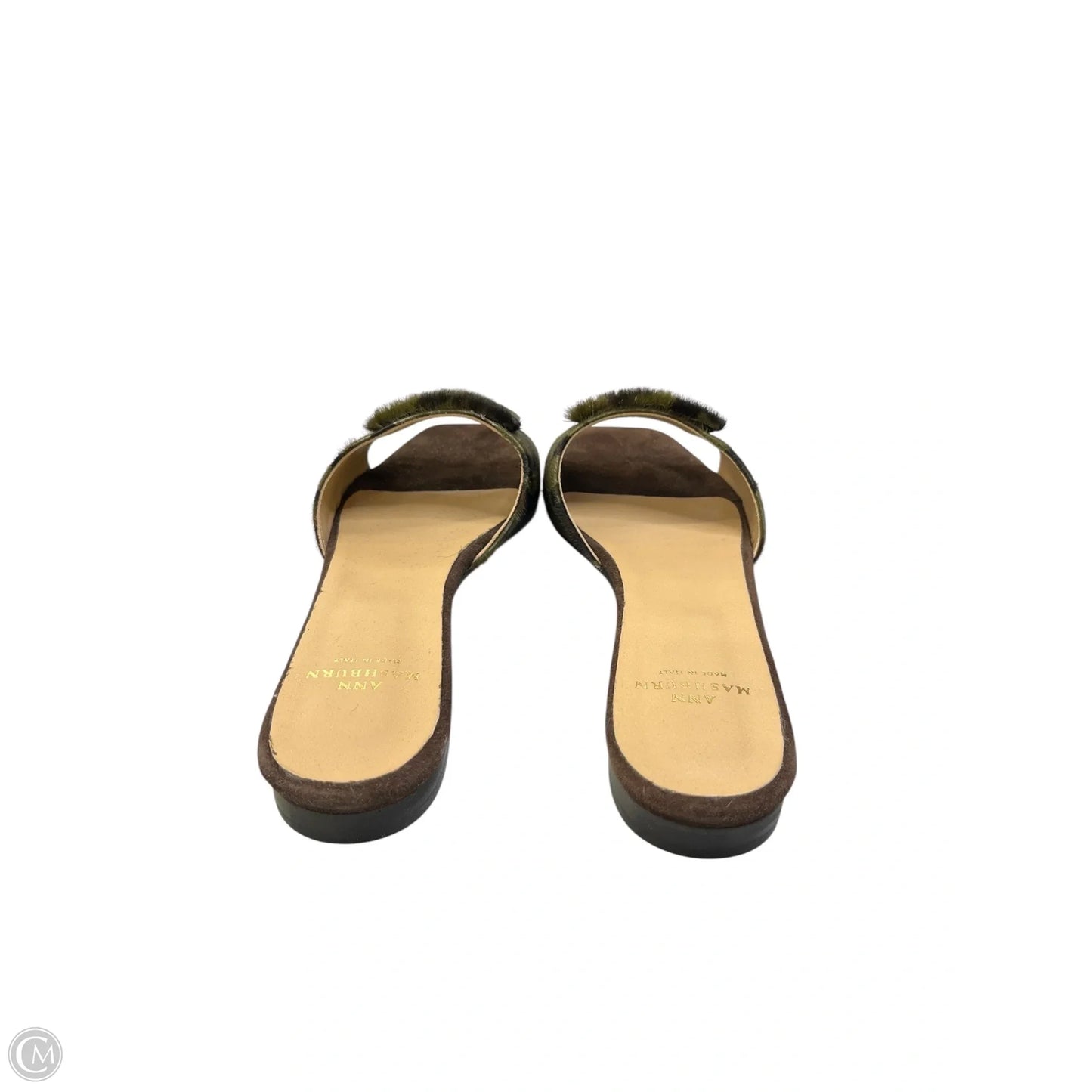 Sandals Flats By Ann Mashburn In Camouflage Print, Size: 8.5