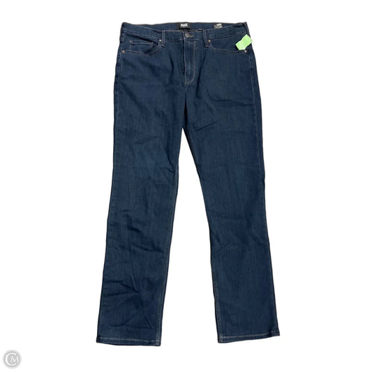 Jeans Boot Cut By Paige In Blue Denim, Size: 18