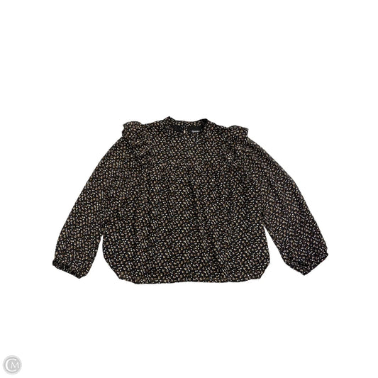 Blouse Long Sleeve By Madewell In Black, Size: Xxl