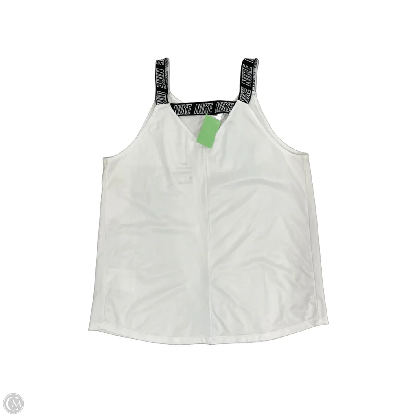 Athletic Tank Top By Nike Apparel In White, Size: L