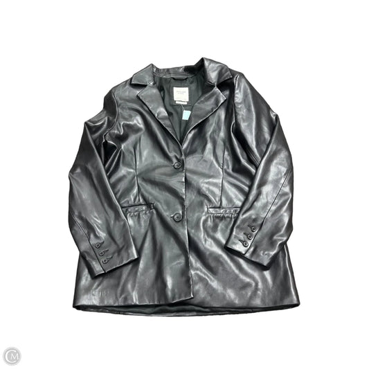 Jacket Moto By Abercrombie And Fitch In Black, Size: L